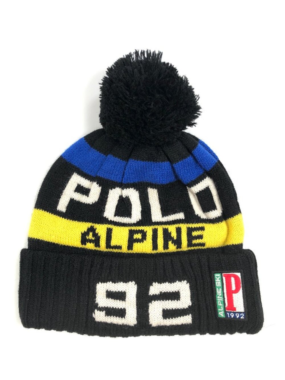NWT POLO RALPH LAUREN POLO ALPINE 92 STRIPED BEANIE HAT